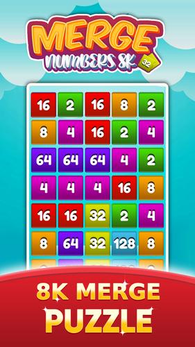 2048 Number Merge Games Puzzle Tangkapan skrin 0