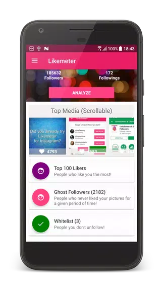 Likes & Ghost Followers for Instagram Captura de pantalla 1