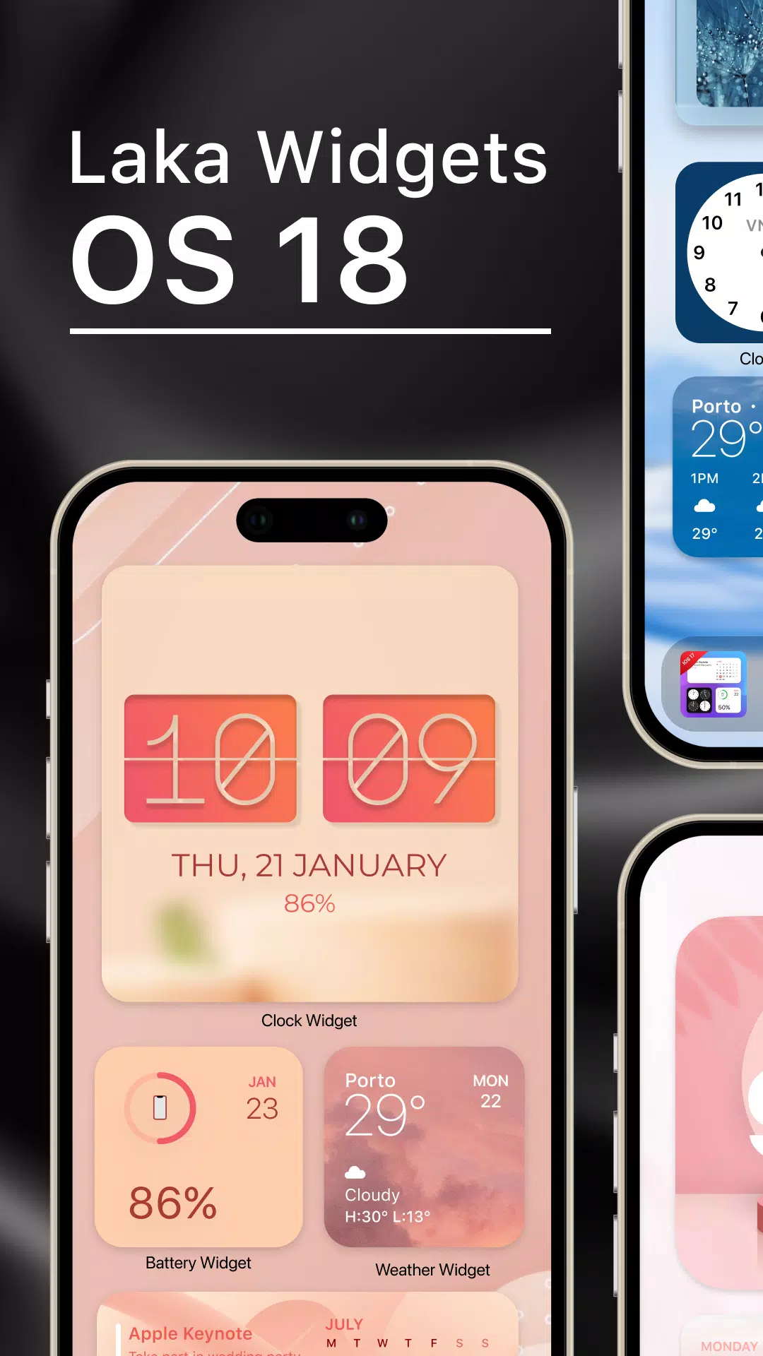 Laka Widgets: Widget OS 18 স্ক্রিনশট 0