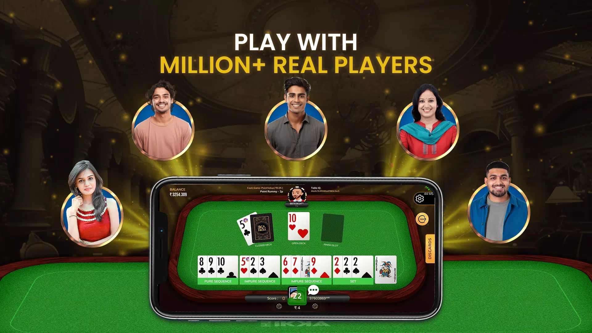 HukumKaIkka Rummy Game Ảnh chụp màn hình 3