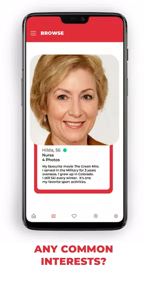 Senior Dating Sites - Meet Mature Local Singles स्क्रीनशॉट 1