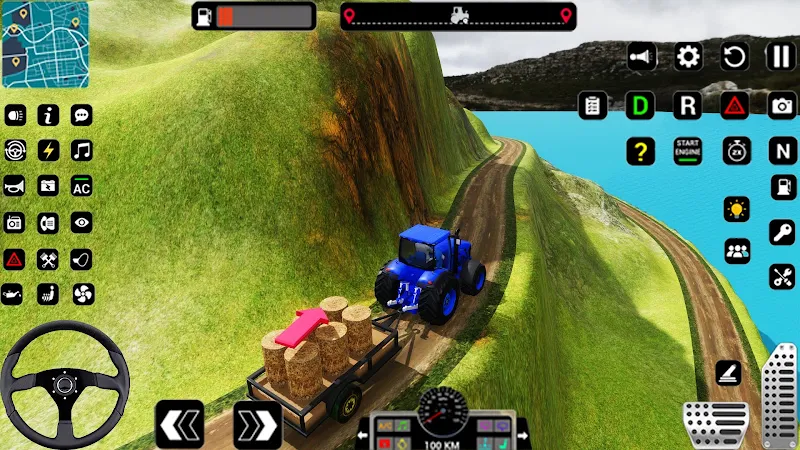 Tractor Trolly Driving Games Tangkapan skrin 2