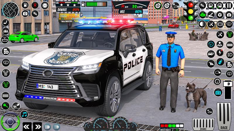 US Police Car Parking - King 스크린샷 0