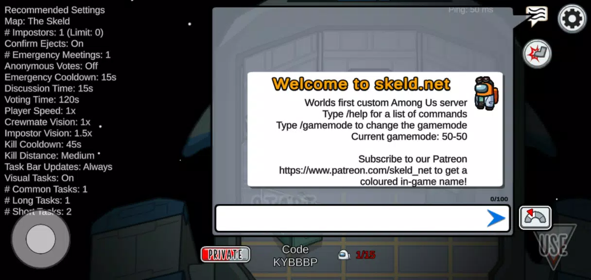 Skeld.net Among Us Mods Ekran Görüntüsü 1