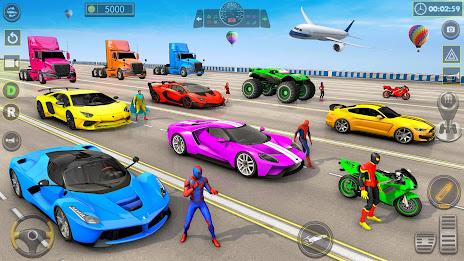 Superhero Game: Ramp Car Stunt應用截圖第3張