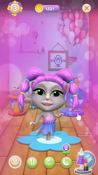 Virtual Pet Lily 2 - Cat Game স্ক্রিনশট 1