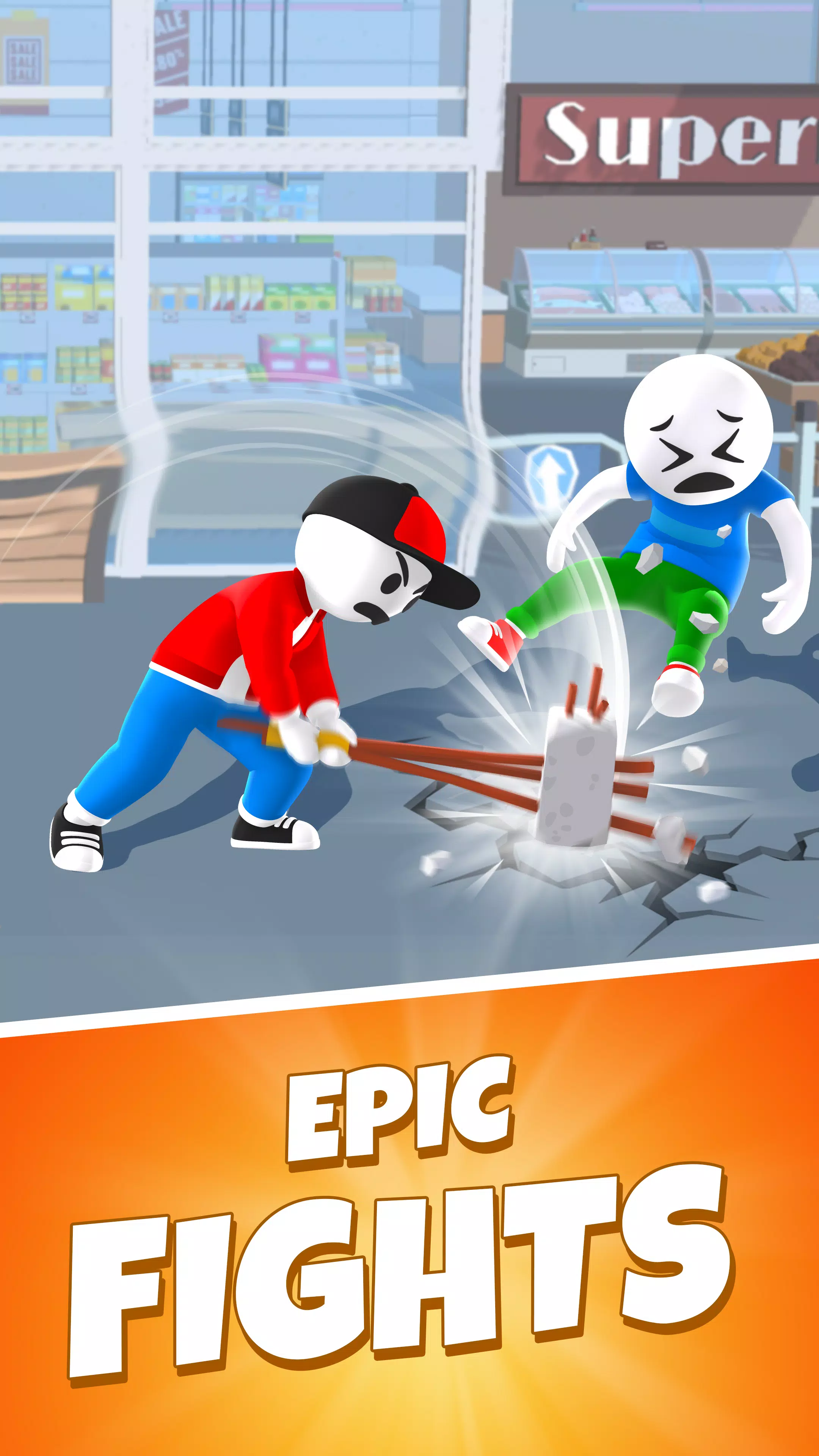 Merge Fighting: Hit Fight Game ภาพหน้าจอ 0