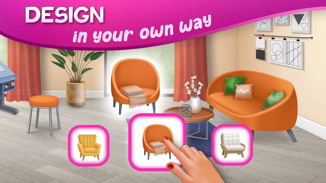 DesignVille: Merge & Story Mod স্ক্রিনশট 2