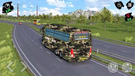 Army Bus Transporter Sim Games Ekran Görüntüsü 1