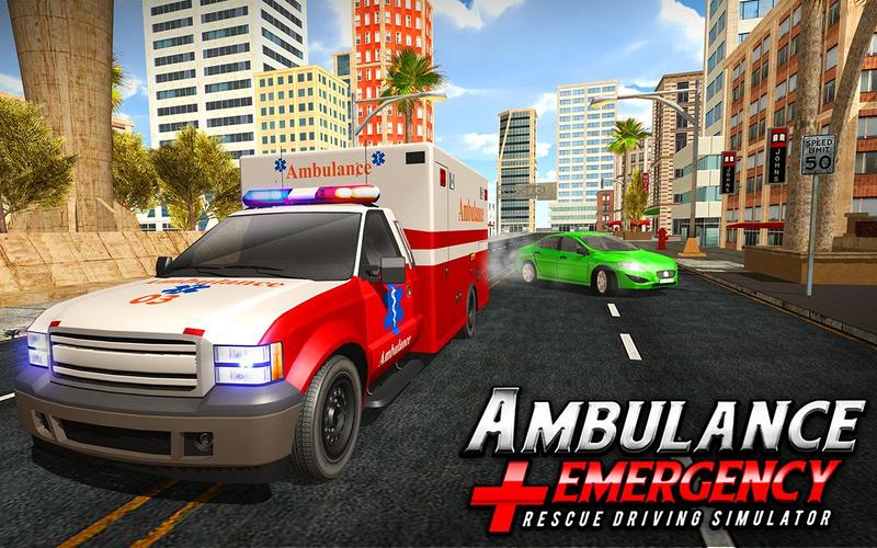 911 Ambulance City Rescue Game Ekran Görüntüsü 0