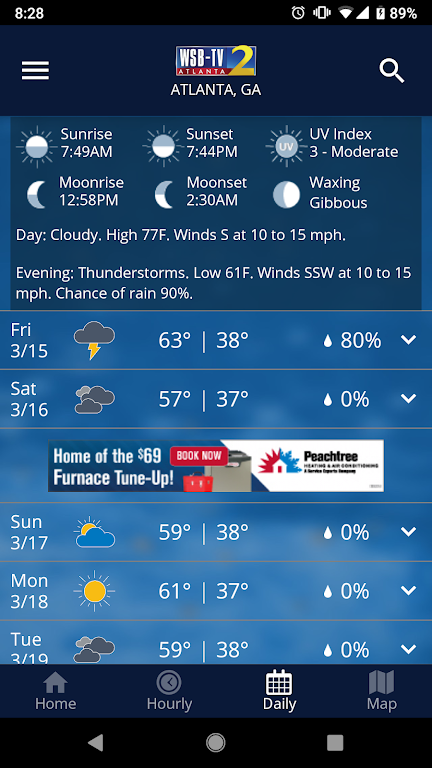 Schermata WSB-TV Weather 2