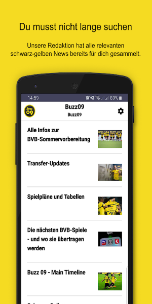 Buzz09–die schwarz-gelben News Скриншот 1