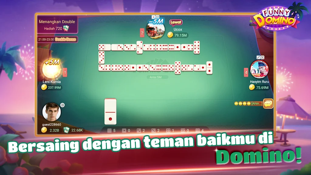 Funny Domino:Gaple QiuQiu スクリーンショット 1