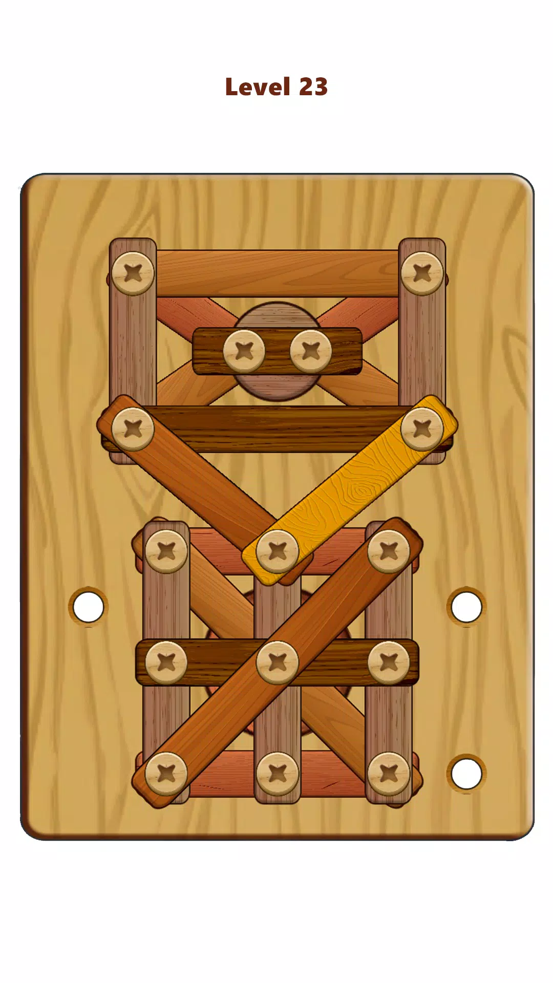 Wood Nuts & Bolts Puzzle Captura de pantalla 1