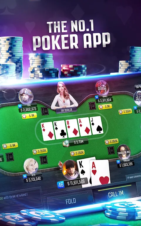 Poker Online: Texas Holdem Card Game Live FREE ภาพหน้าจอ 1