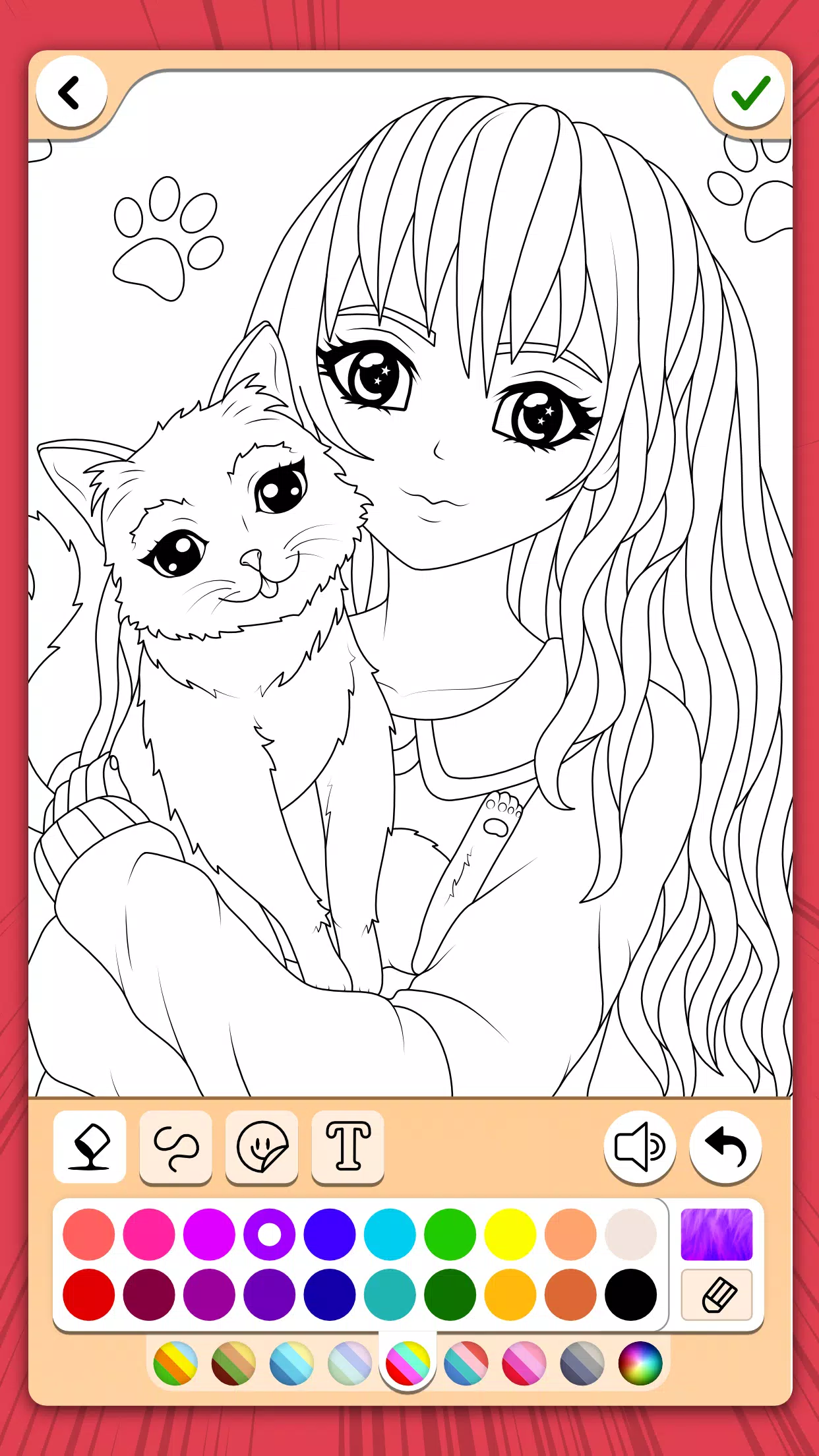 Manga Coloring Book應用截圖第0張