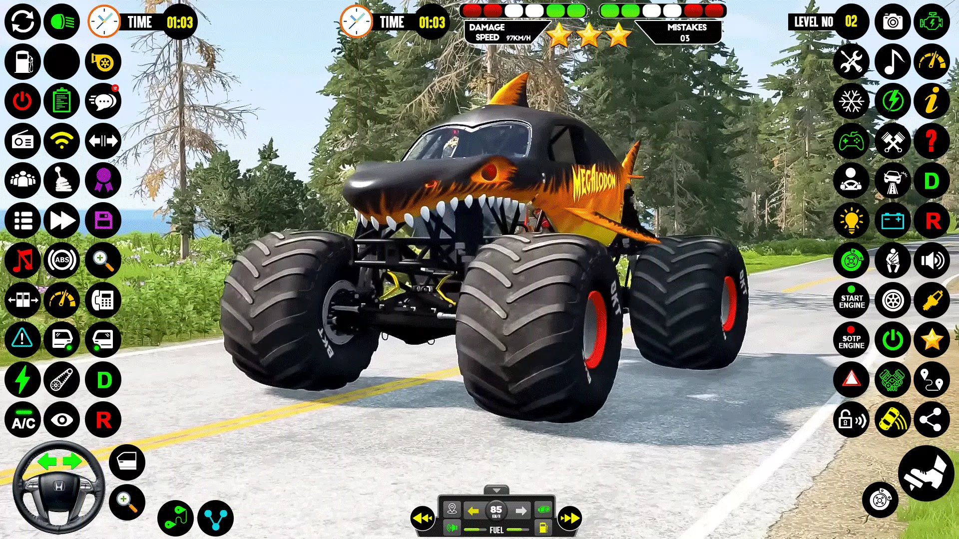 Monster Truck Racing: Truck 3D Captura de tela 0