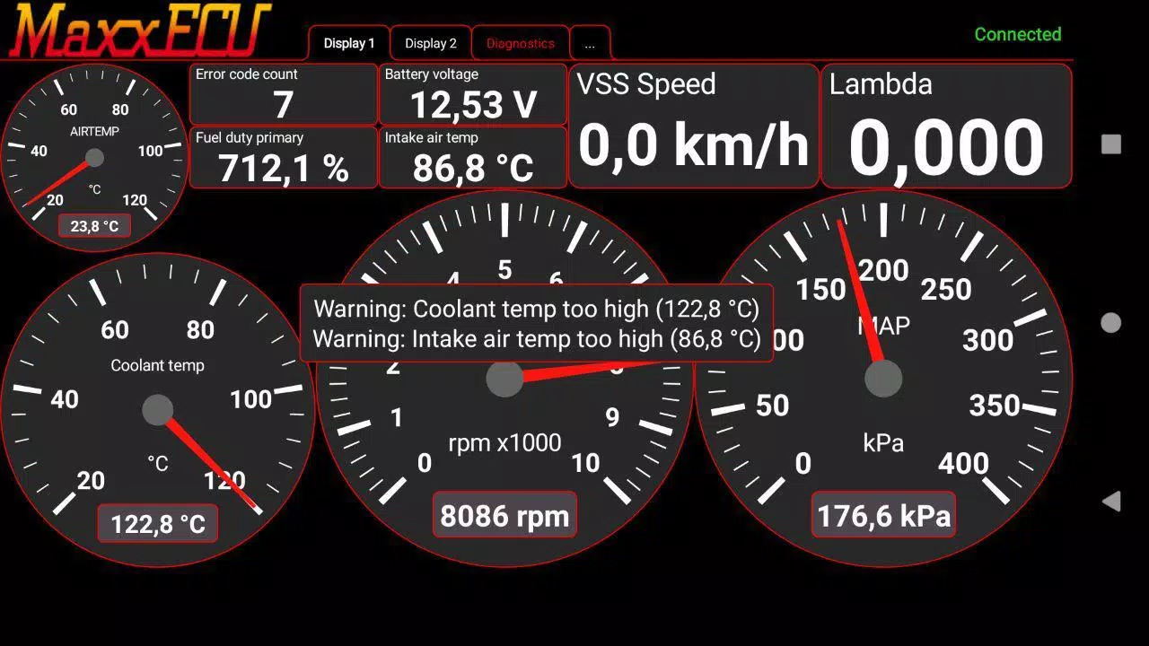 MaxxECU MDash 스크린샷 1