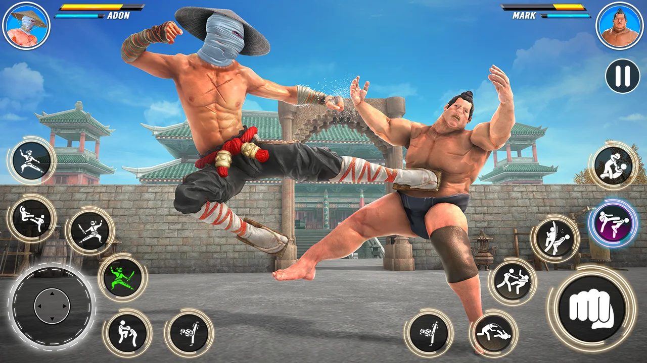 Kung Fu Games - Fighting Games Captura de tela 2