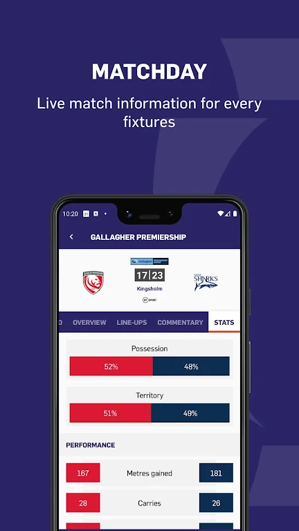 Premiership Rugby应用截图第2张