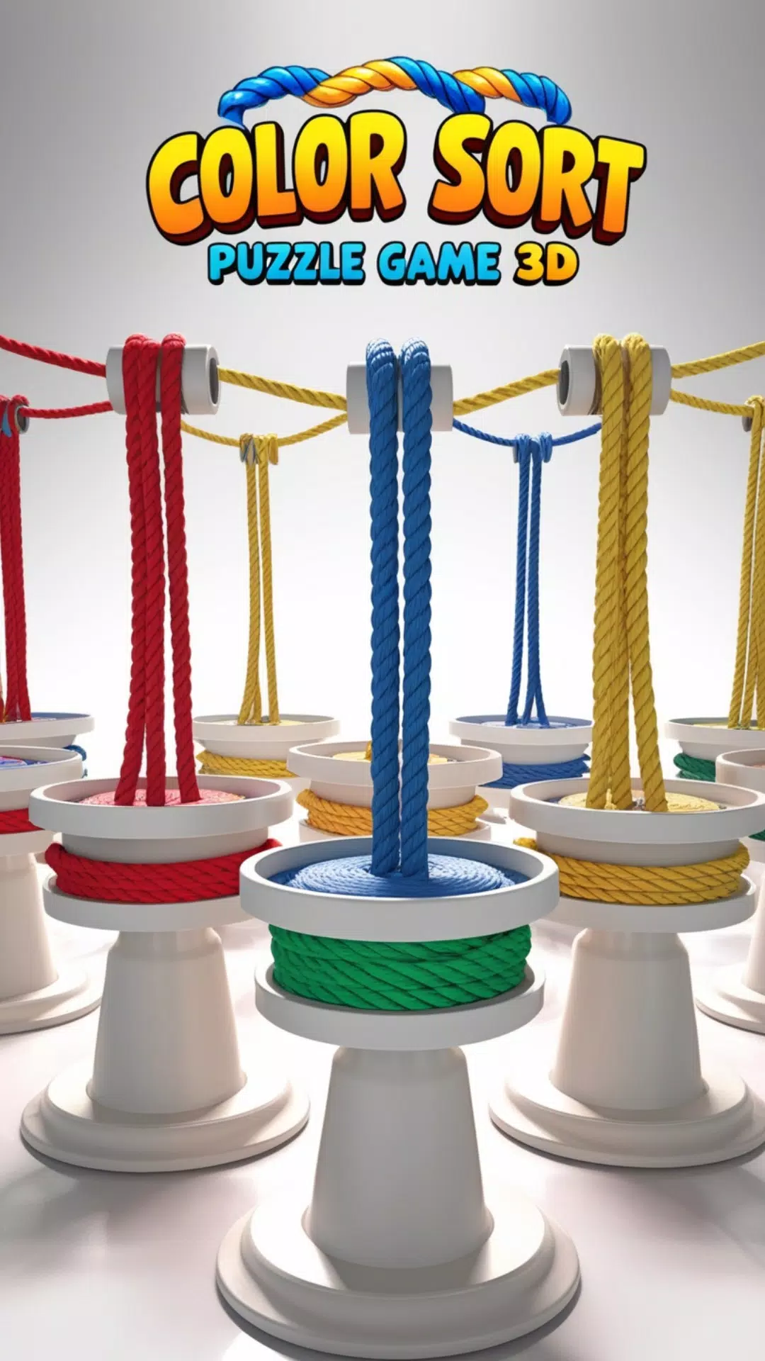 Schermata Rope Color Sort Puzzle Game 3D 2