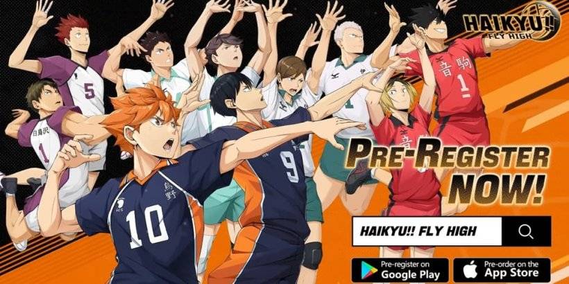 haikyu !! ပျံသန်းမြင့်မြင့်မားသော iconic anime အပေါ်အခြေခံပြီးဘော်လီဘောအားကစား SIM အသစ်ဖြစ်သည်