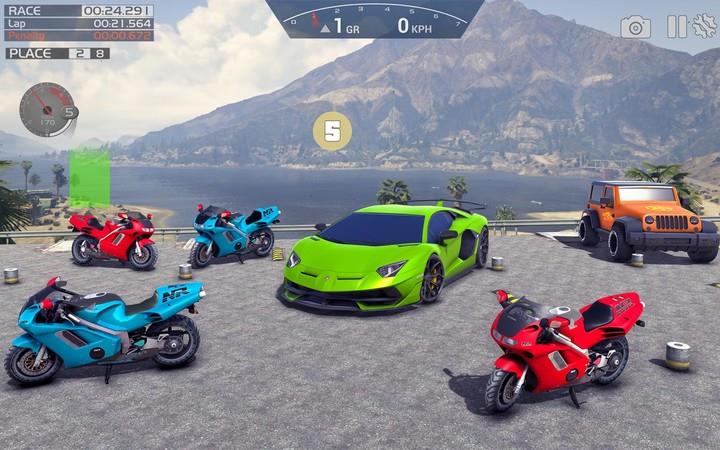 Crazy Stunt Rider GT Bike Game Schermafbeelding 1