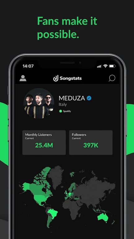 Songstats: Music Analytics Ảnh chụp màn hình 0