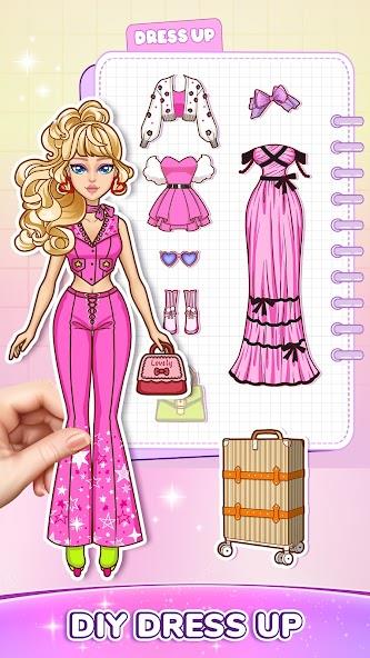 DIY Paper Doll Dress Up Mod Schermafbeelding 0