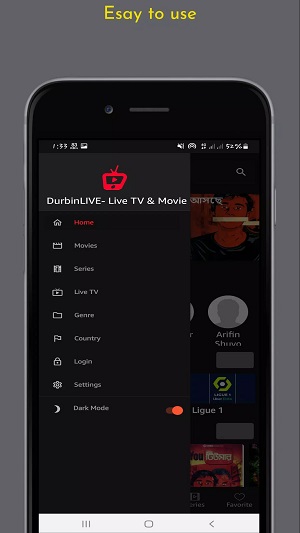 Durbin TV android အတွက် apk