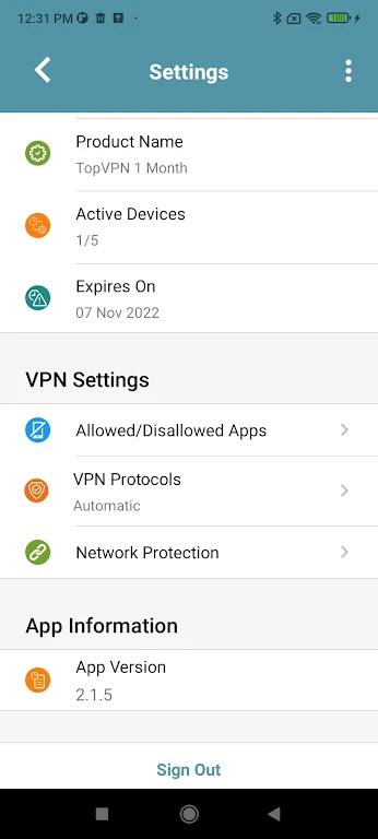 Top Road VPN স্ক্রিনশট 3