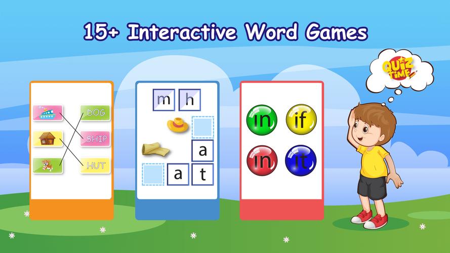 Enfants Apprendre Jeux de mots Capture d'écran 1