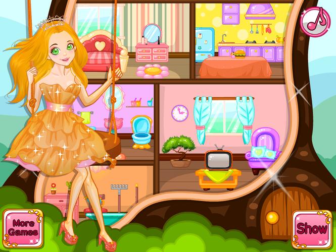 Princess Doll House Decoration Captura de pantalla 0
