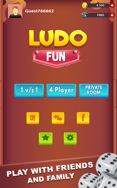 Ludo Fun: Free Family Dice Game Captura de tela 1