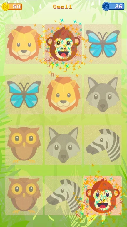 Memory Game Animals ဖန်သားပြင်ဓာတ်ပုံ 2