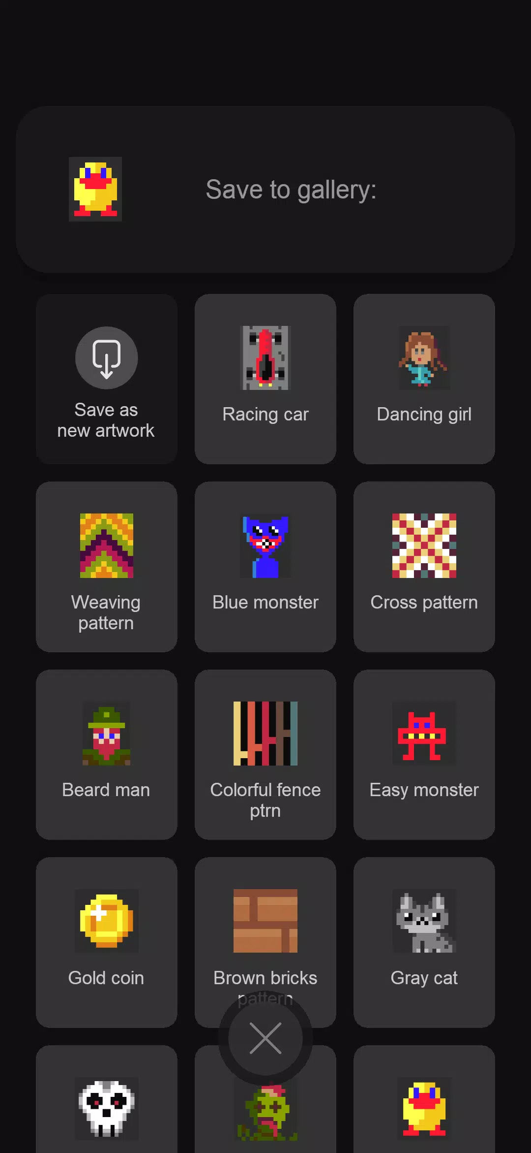 Easy pixel art maker editor Captura de pantalla 1