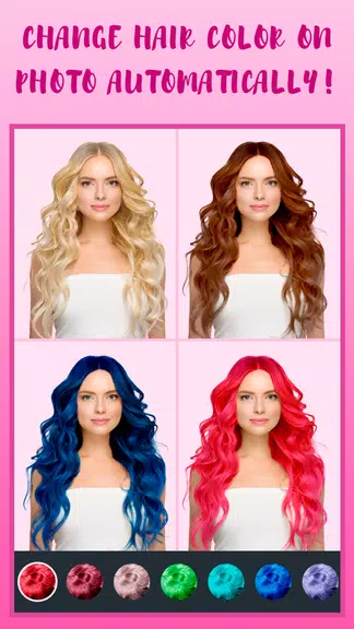 Hair Color Changer Zrzut ekranu 0