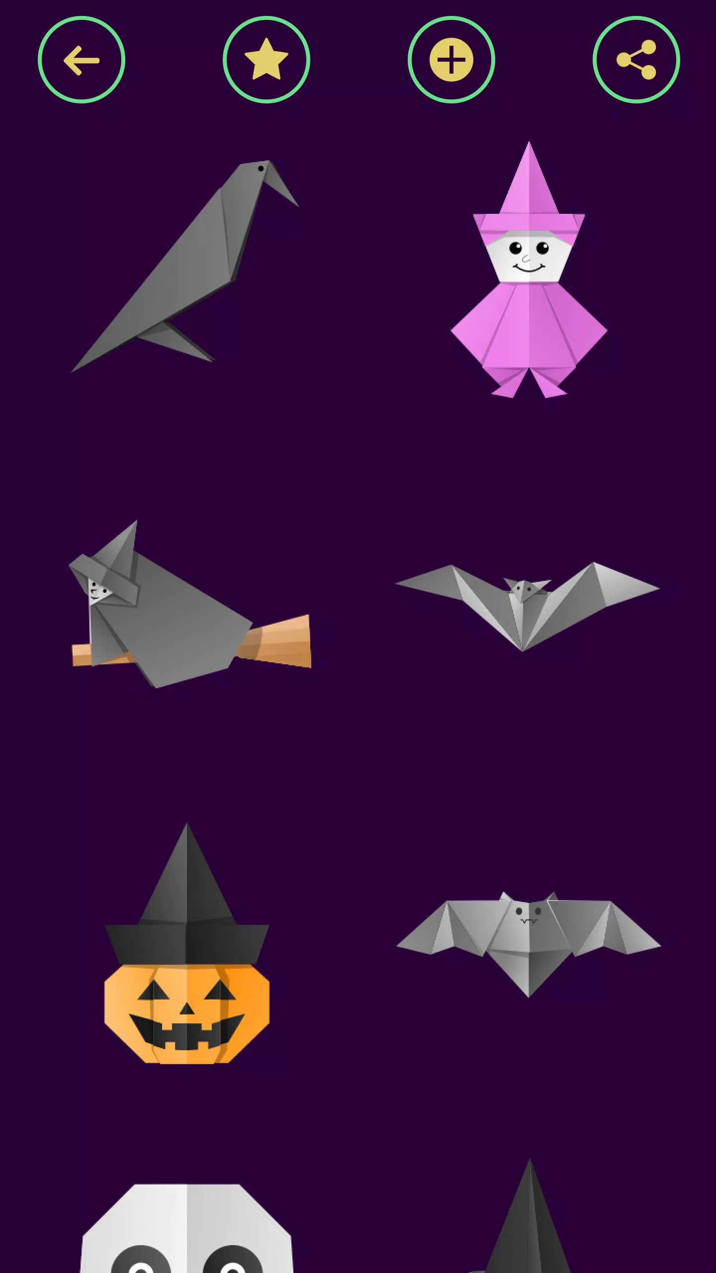 Origami Halloween Скриншот 2