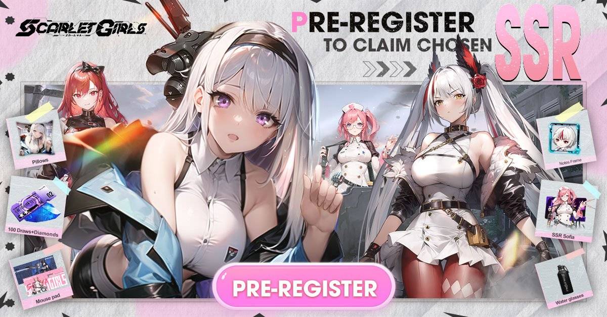 O pré-registro do Scarlet Girls está aberto, construa sua força de combate de elite hoje mesmo!