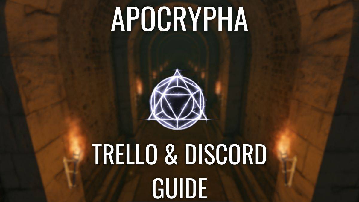 공식적인 apocrypha trello 및 discord